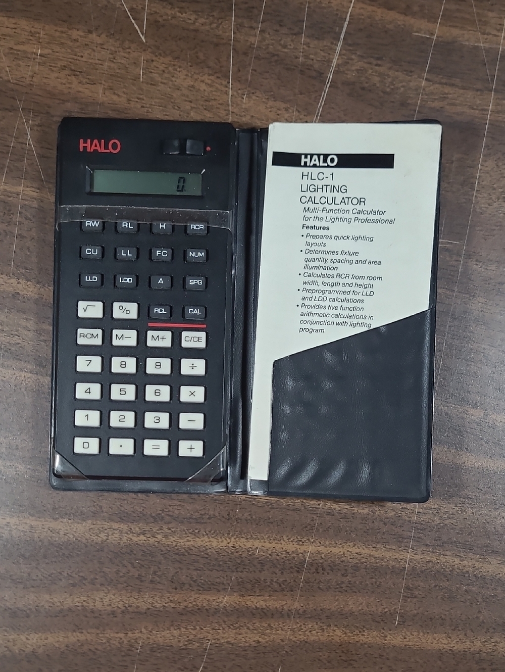 Halo HLC-1 Lighting Calculator in Black and White